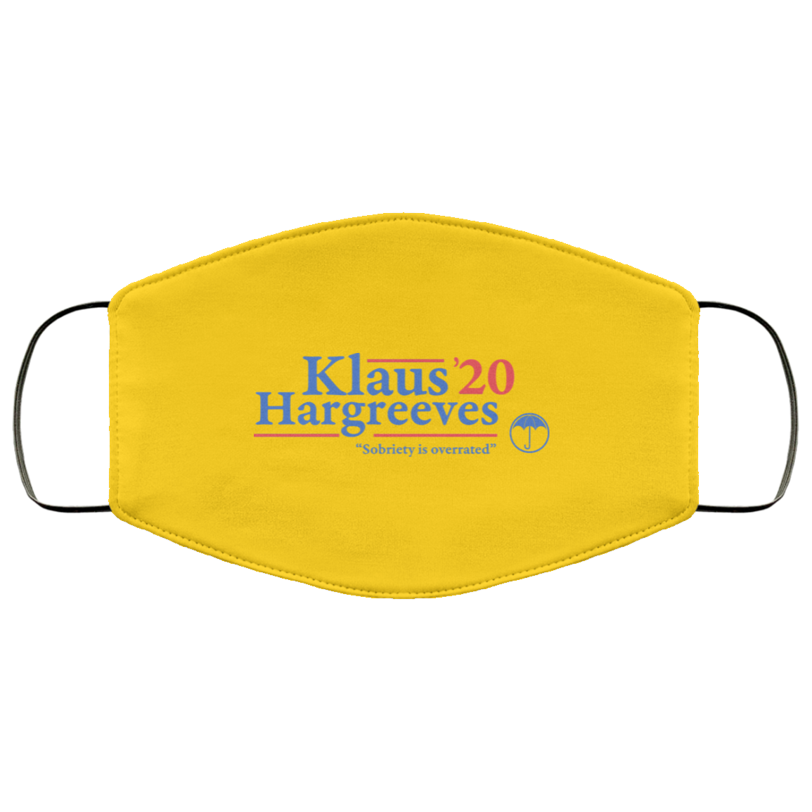 Klaus Hargreeves 2020 Sobriety Is Overrated Face Mask