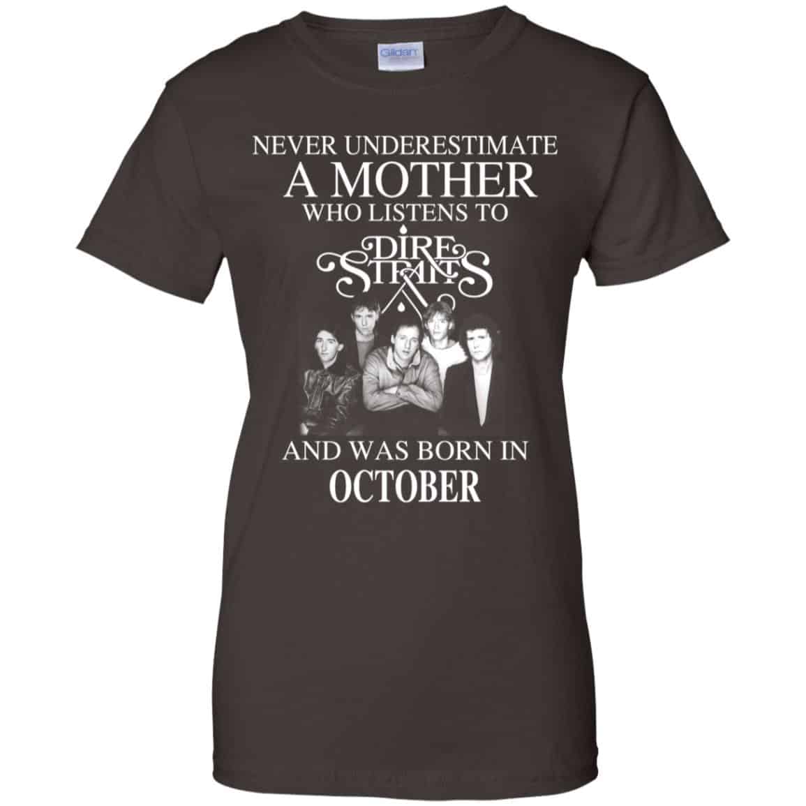 A Mother Who Listens To Dire Straits And Was Born In October T-Shirts, Hoodie, Tank