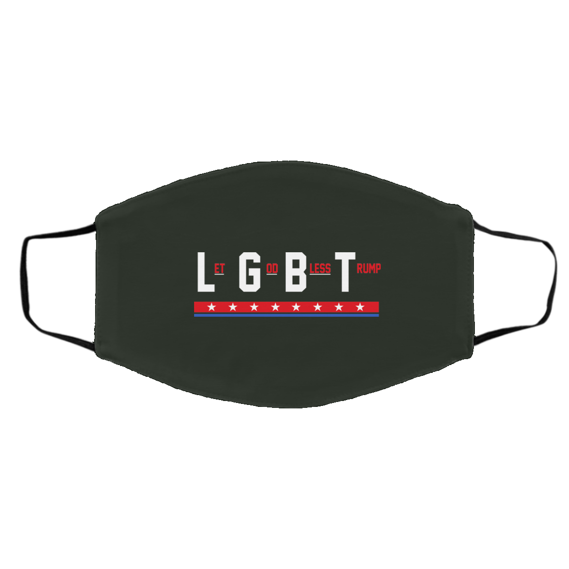LGBT Let God Bless Trump Face Mask