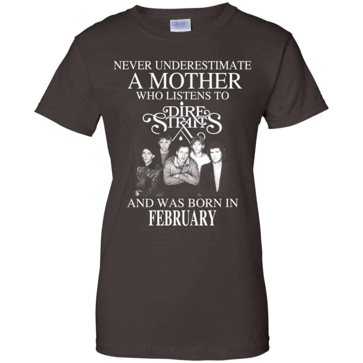 A Mother Who Listens To Dire Straits And Was Born In February T-Shirts, Hoodie, Tank