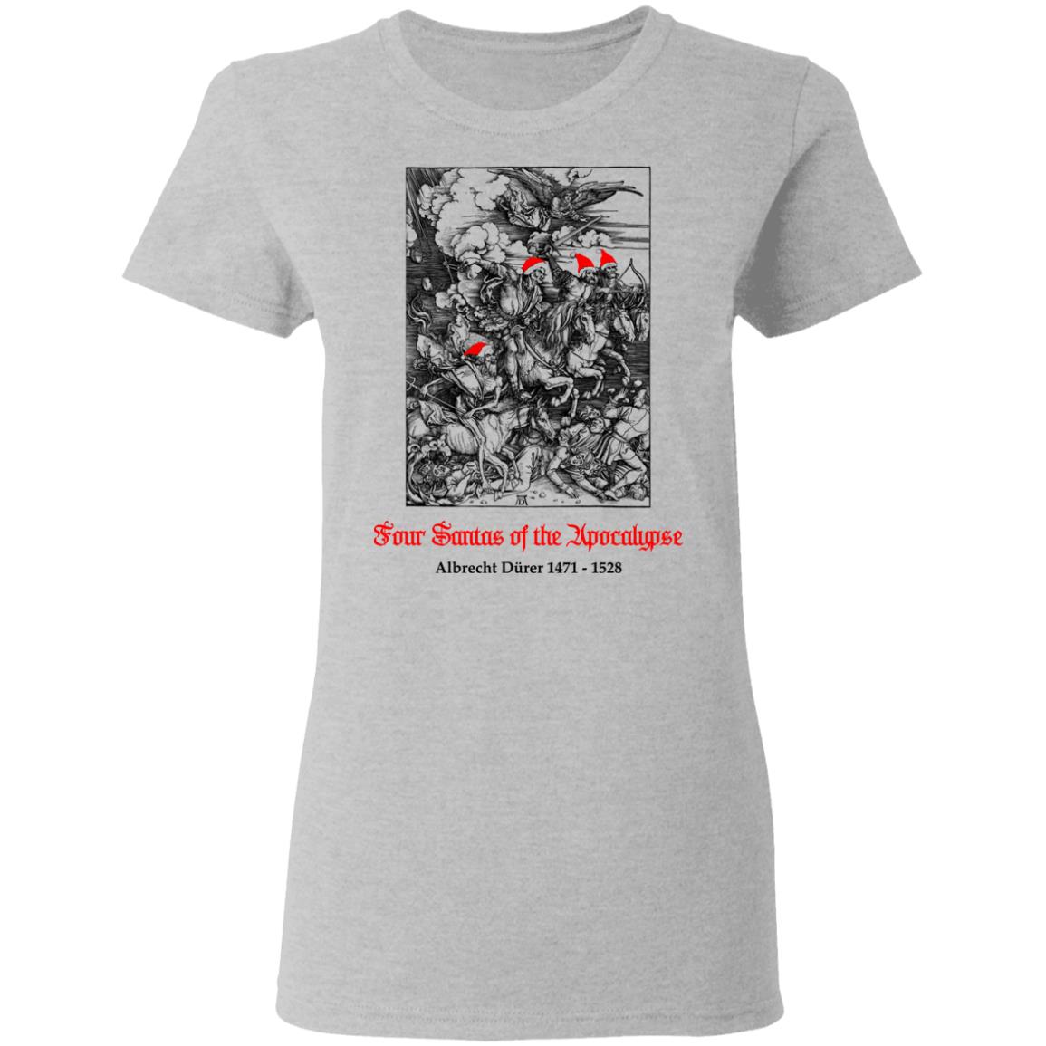 Four Santas Of The Apocalypse Albrecht Dürer 1471 1528 Shirt, Hoodie, Tank