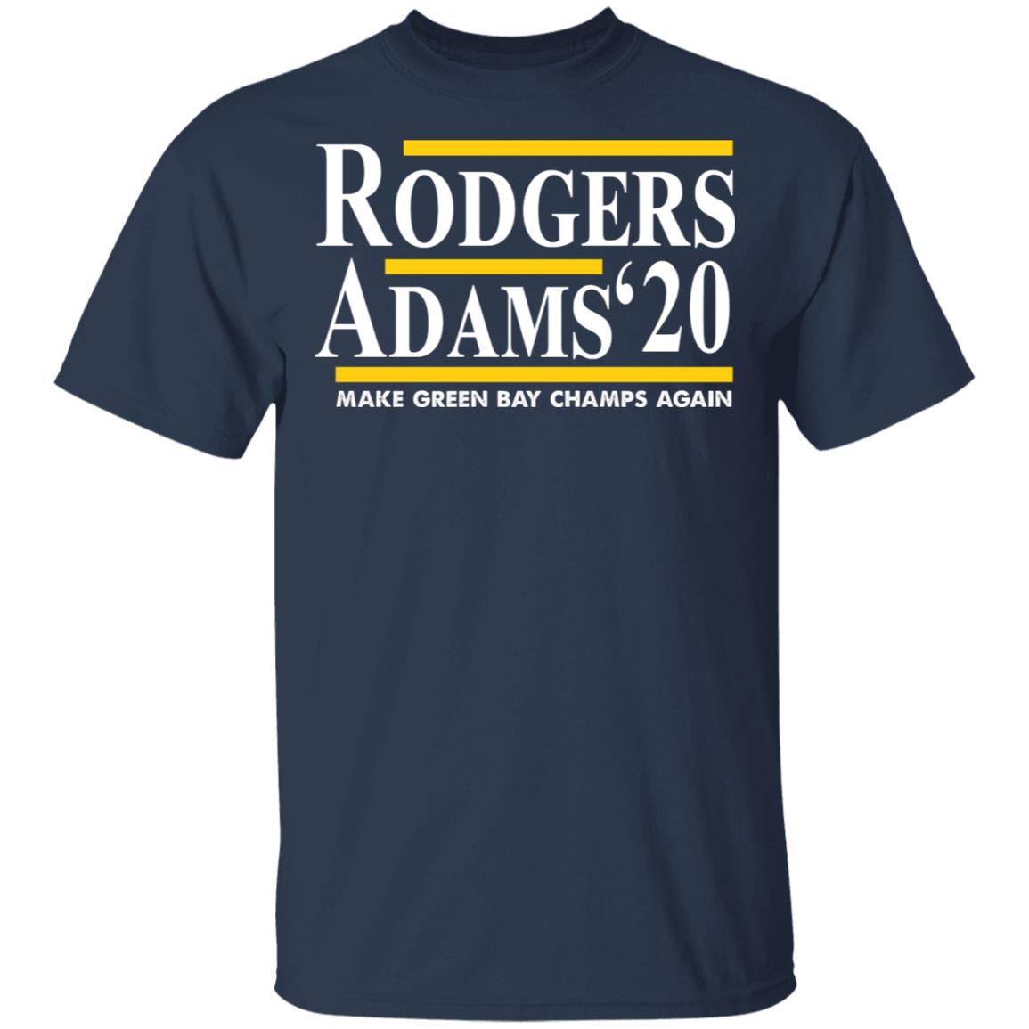Rodgers Adam’s 2020 Make Green Bay Champs Again Shirt, Hoodie, Tank