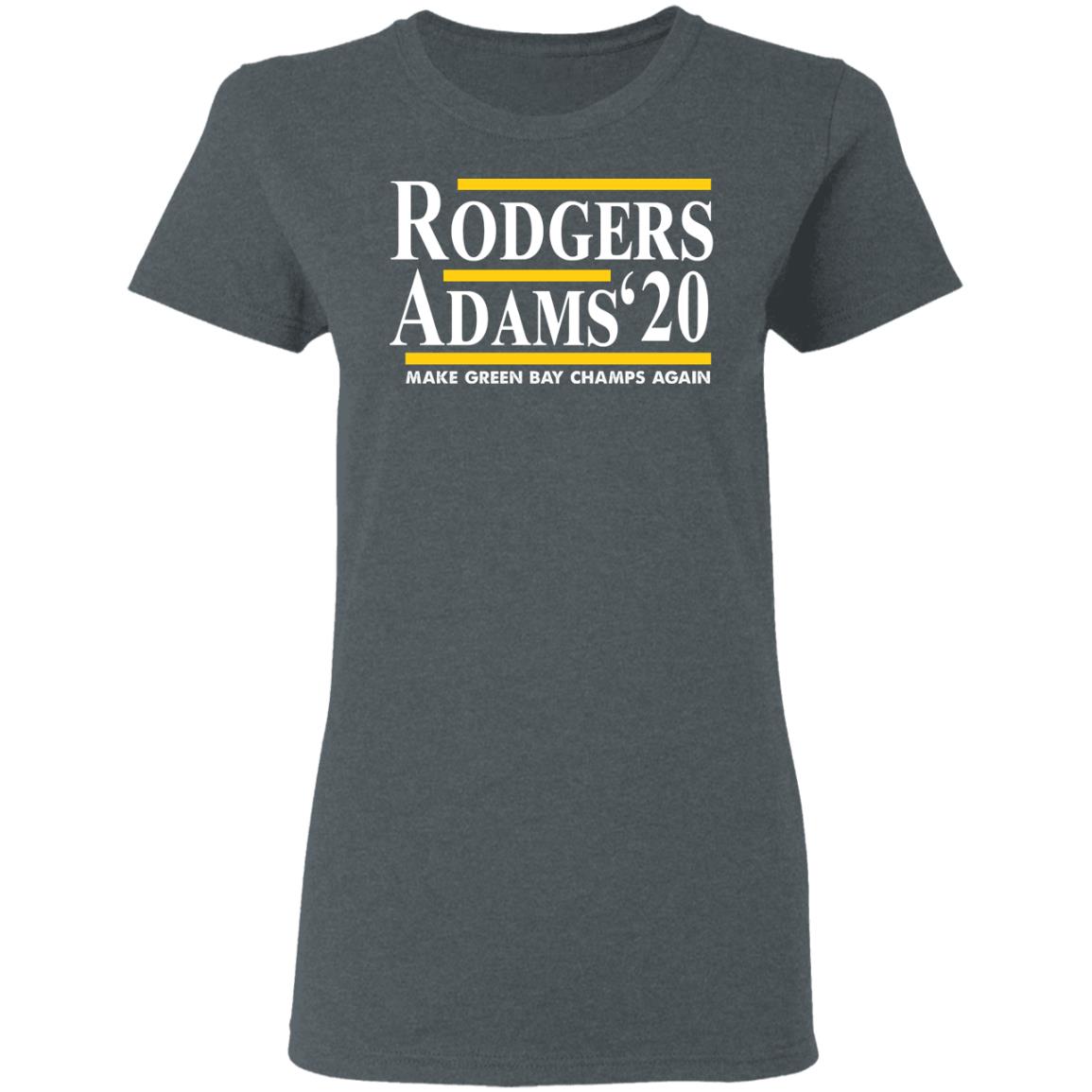 Rodgers Adam’s 2020 Make Green Bay Champs Again Shirt, Hoodie, Tank
