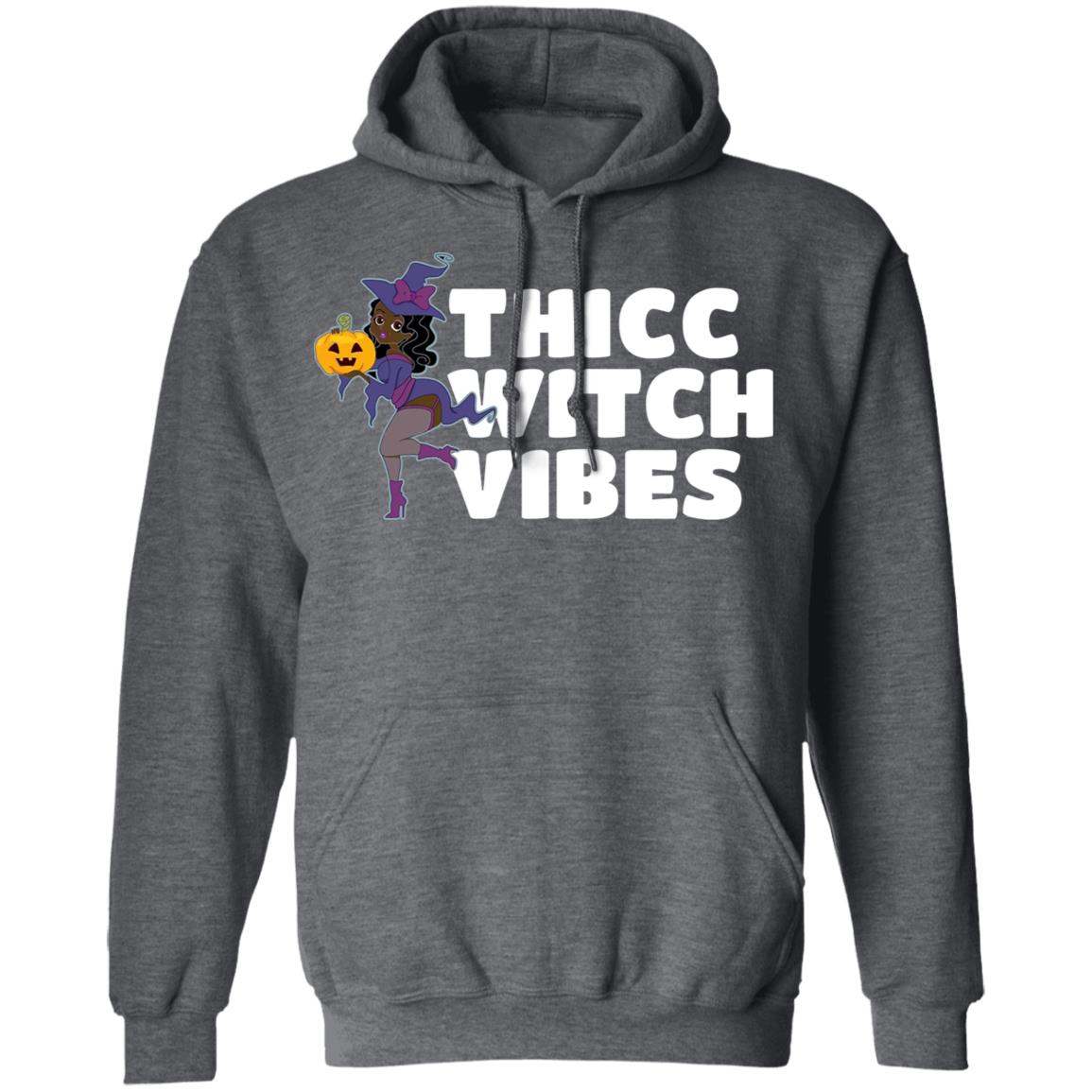 Thicc Witch Vibes Funny Bbw Redhead Witch Halloween Shirt, Hoodie, Tank