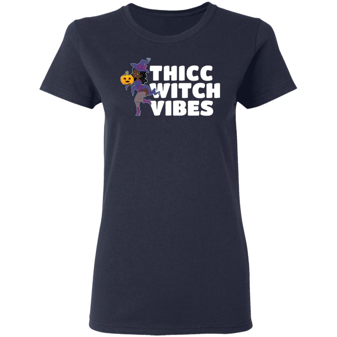 Thicc Witch Vibes Funny Bbw Redhead Witch Halloween Shirt, Hoodie, Tank