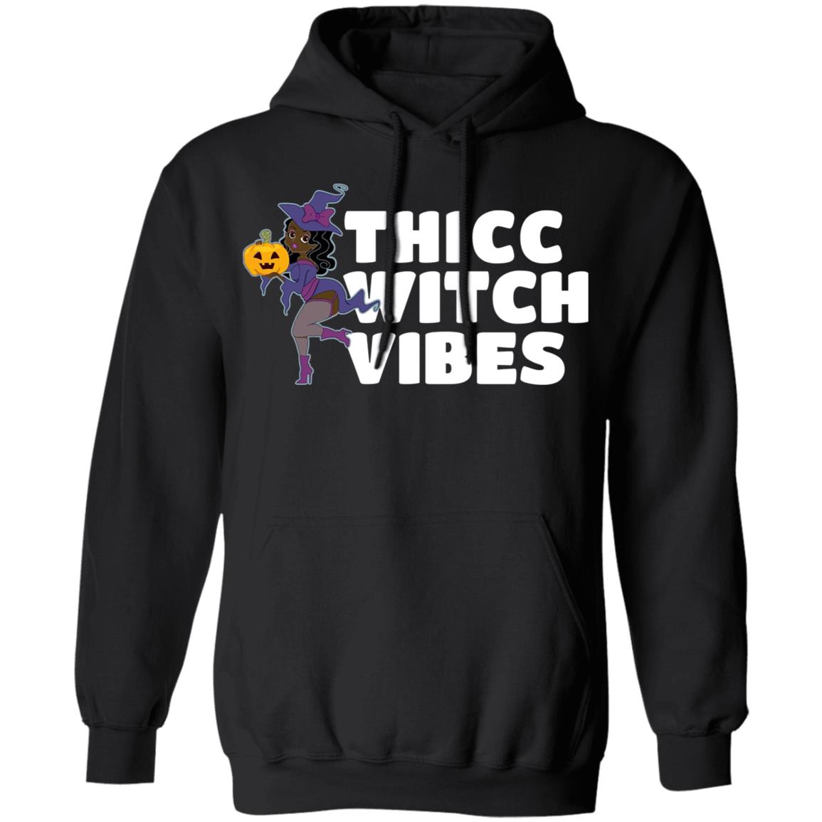 Thicc Witch Vibes Funny Bbw Redhead Witch Halloween Shirt, Hoodie, Tank