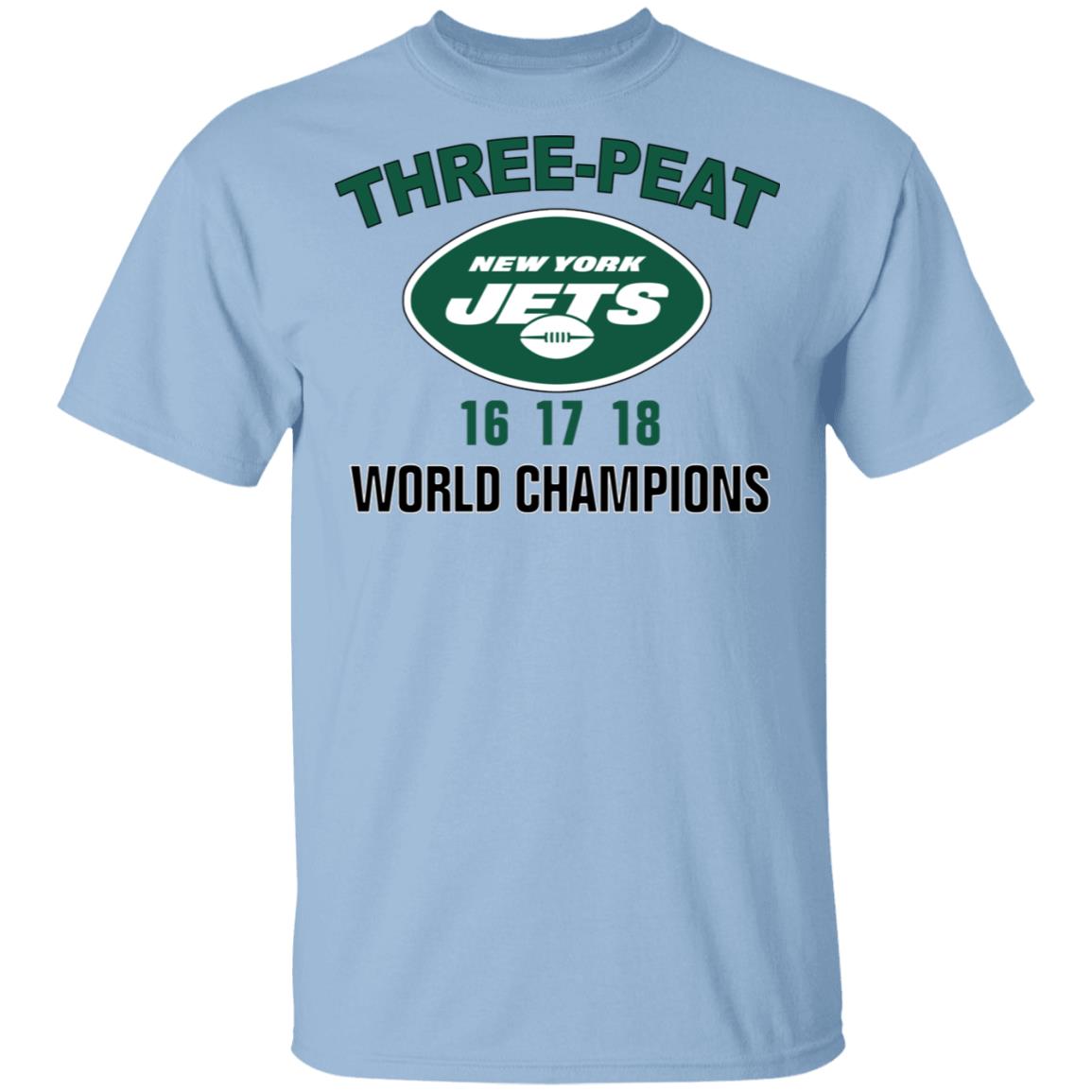 New York Jets Three Peat 16 17 18 World Champions Shirt, Hoodie, Tank