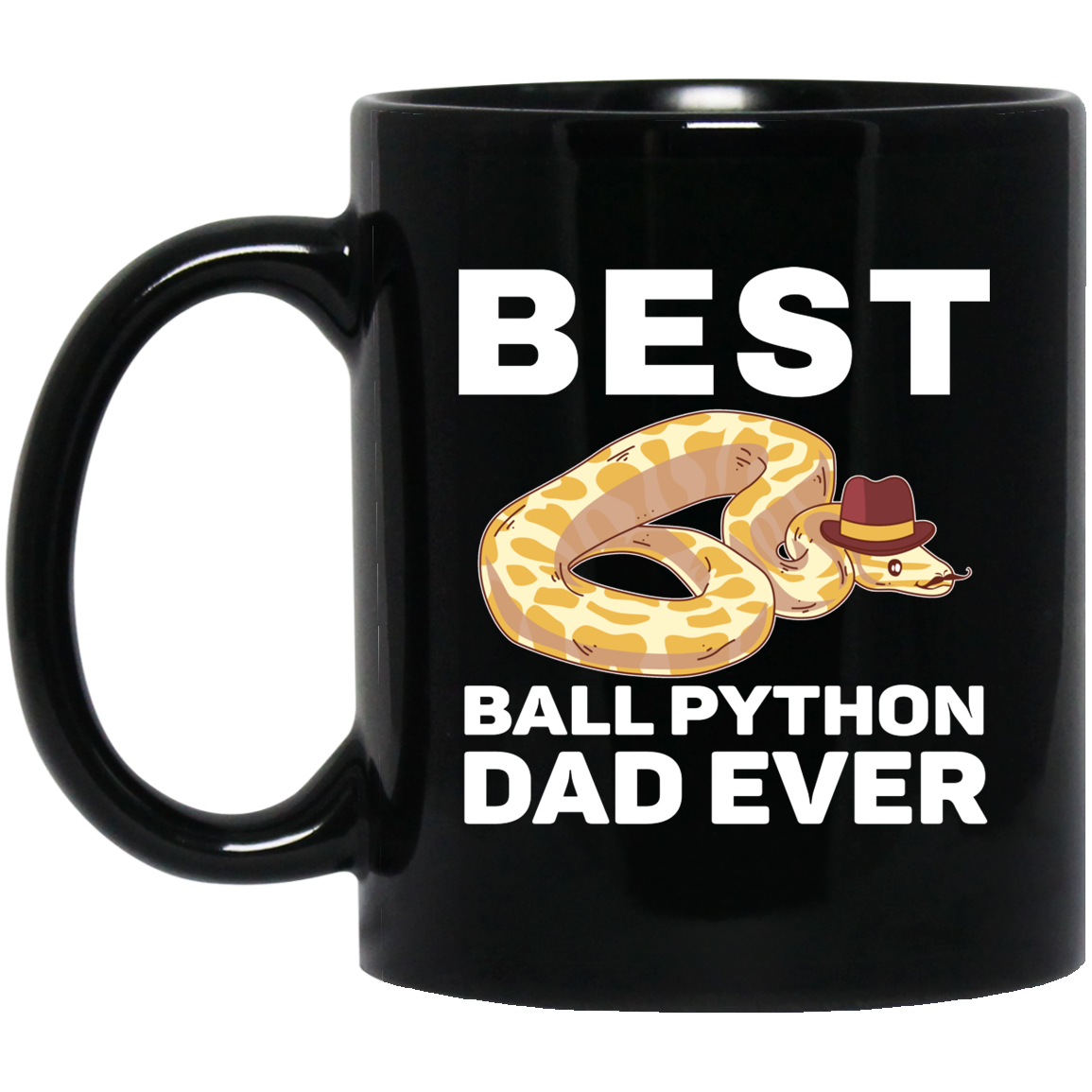 Best Ball Python Dad Beard Mustache Pet Snake Mug