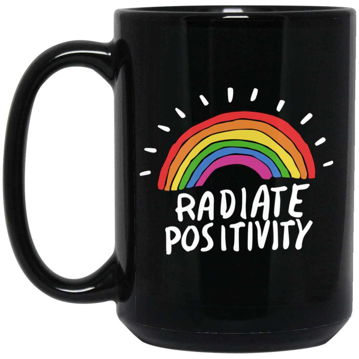 Radiate Positivity Rainbow Mug