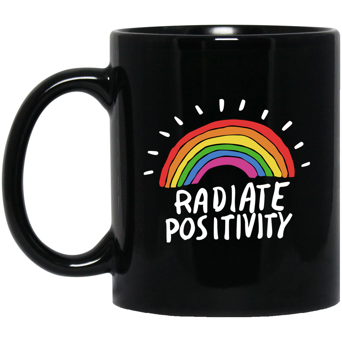 Radiate Positivity Rainbow Mug