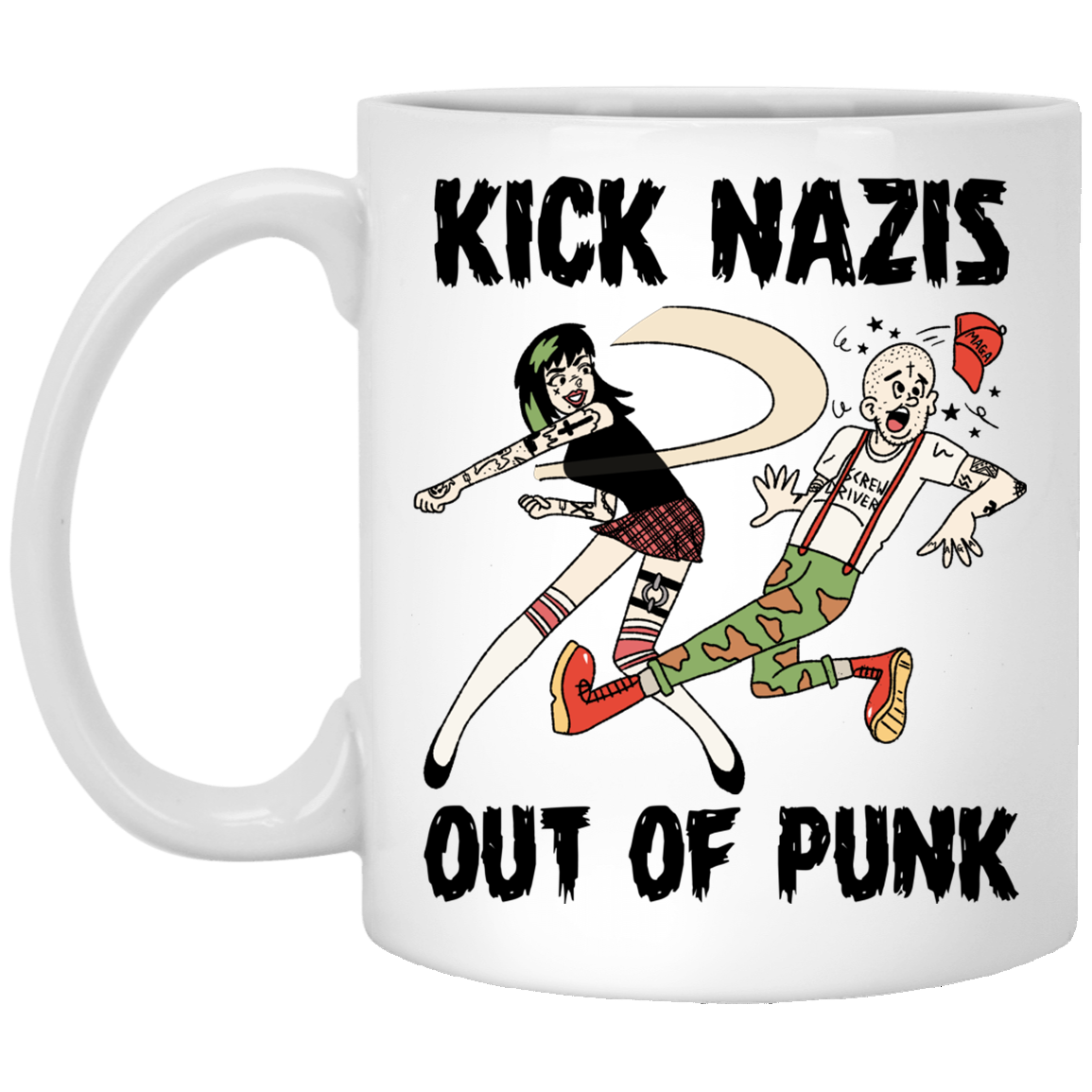 Kick Nazis Out Of Punk Mug