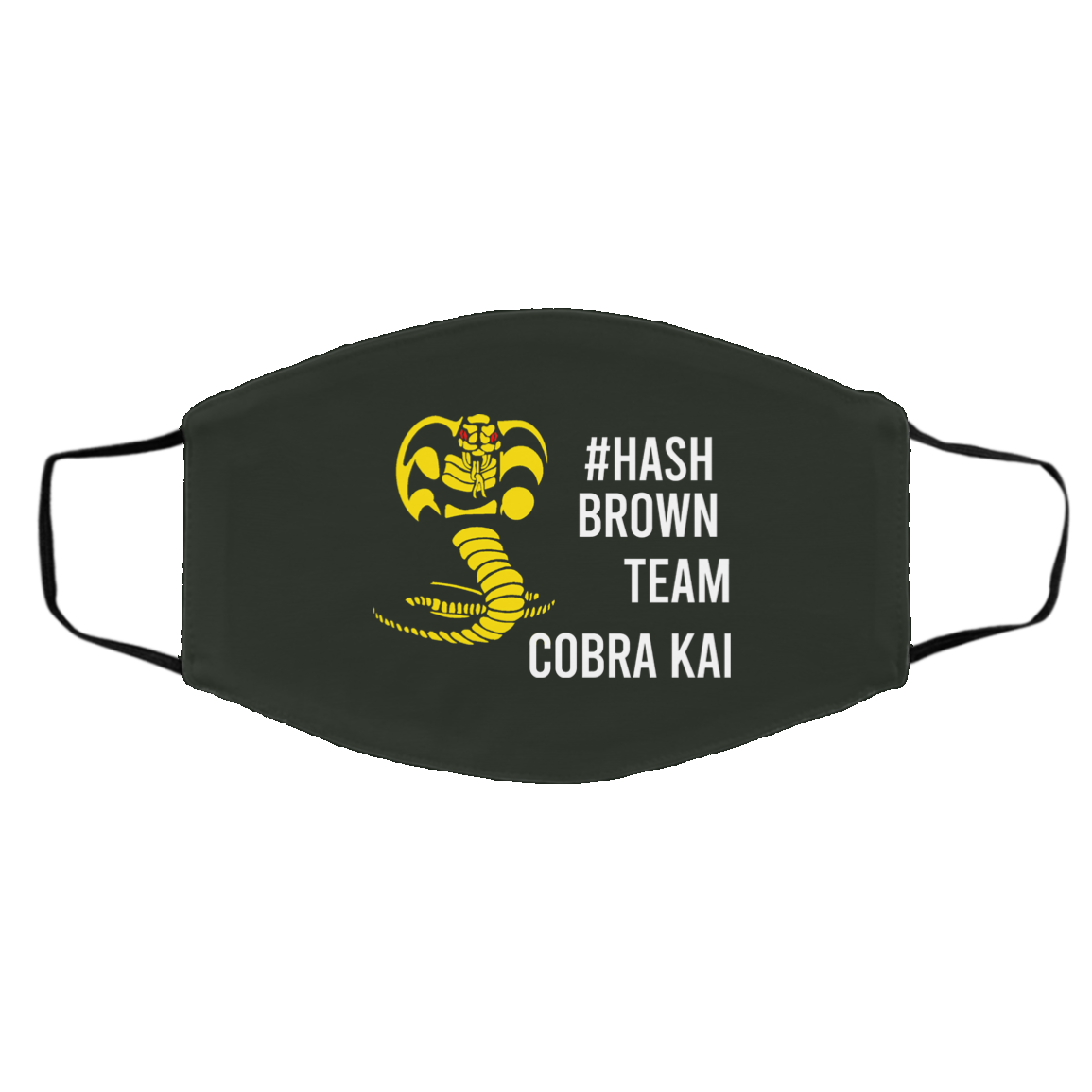 #Hash Brown Team Cobra Kai Face Mask
