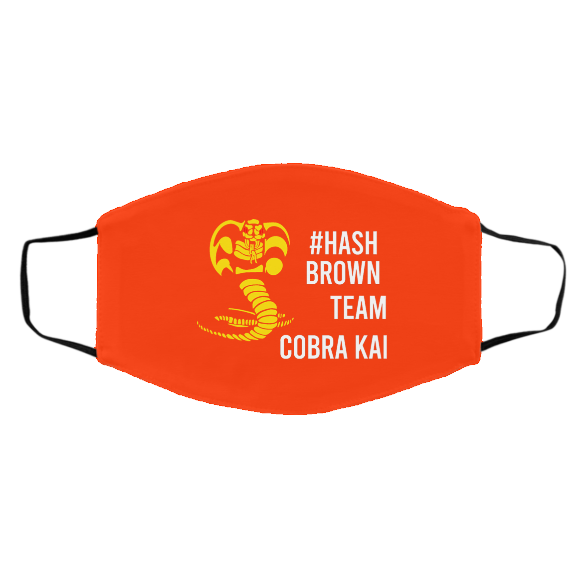 #Hash Brown Team Cobra Kai Face Mask