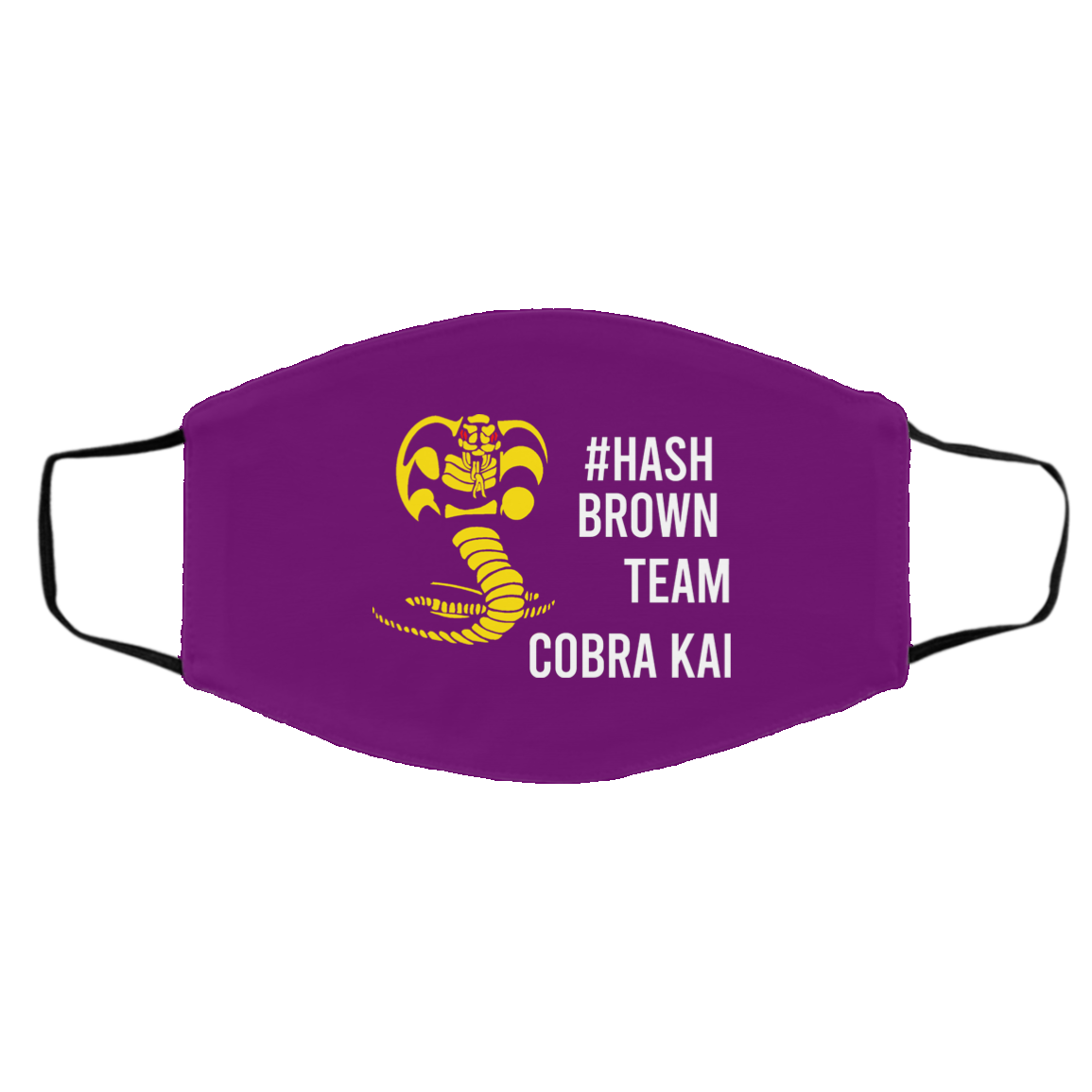 #Hash Brown Team Cobra Kai Face Mask