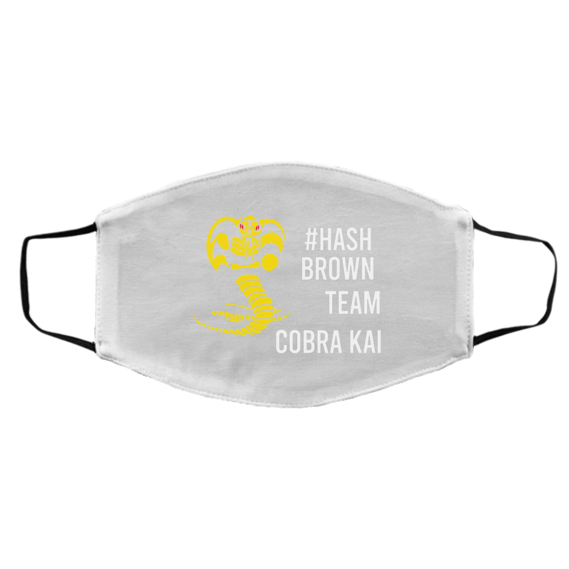 #Hash Brown Team Cobra Kai Face Mask