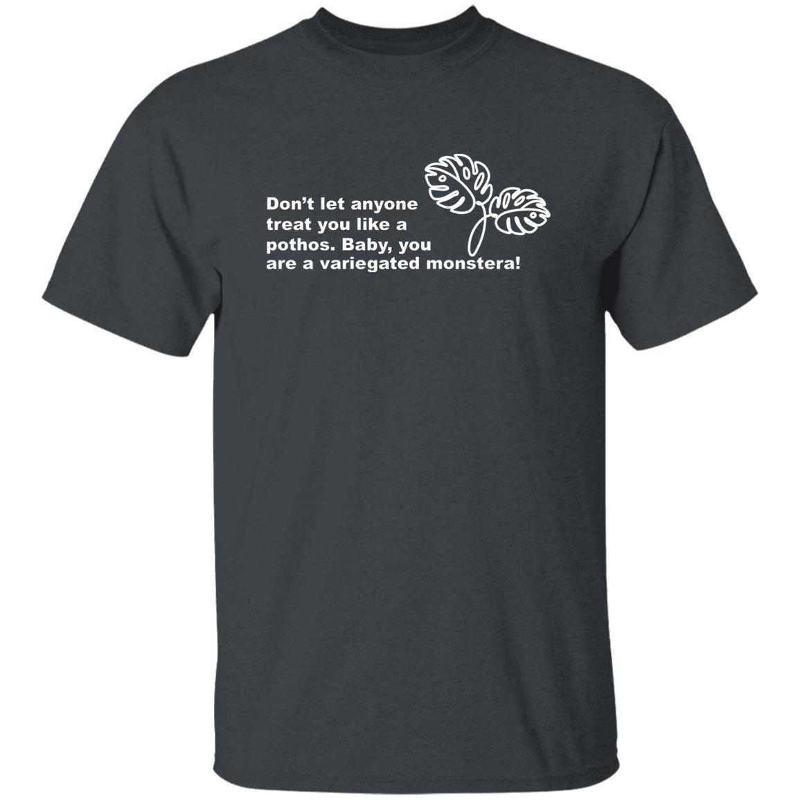 Don’t Let Anyone Treat You Like A Pothos Baby You Are A Variegated Monstera Shirt, Hoodie, Tank