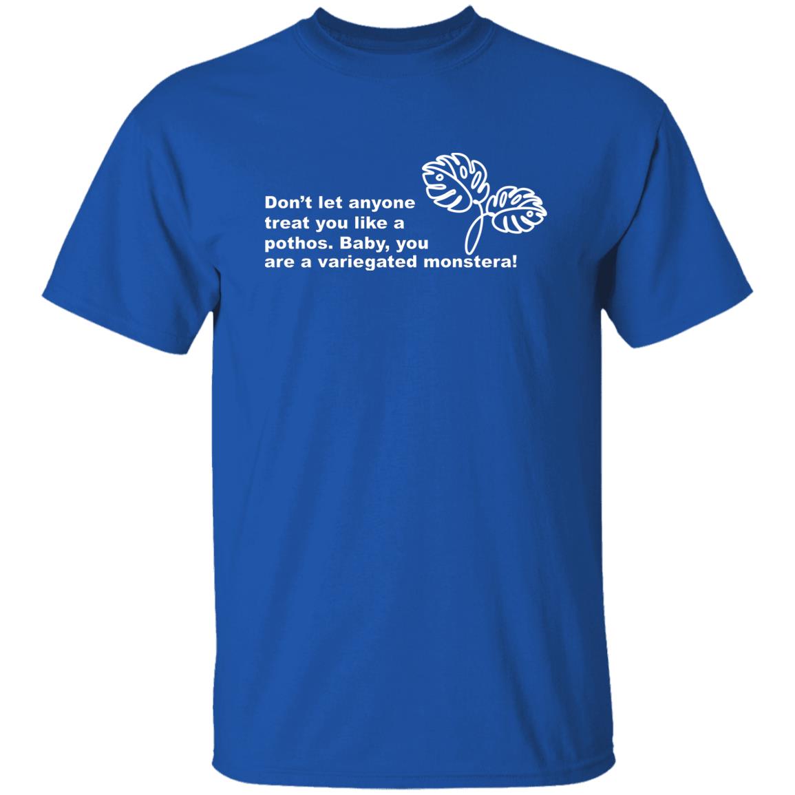 Don’t Let Anyone Treat You Like A Pothos Baby You Are A Variegated Monstera Shirt, Hoodie, Tank