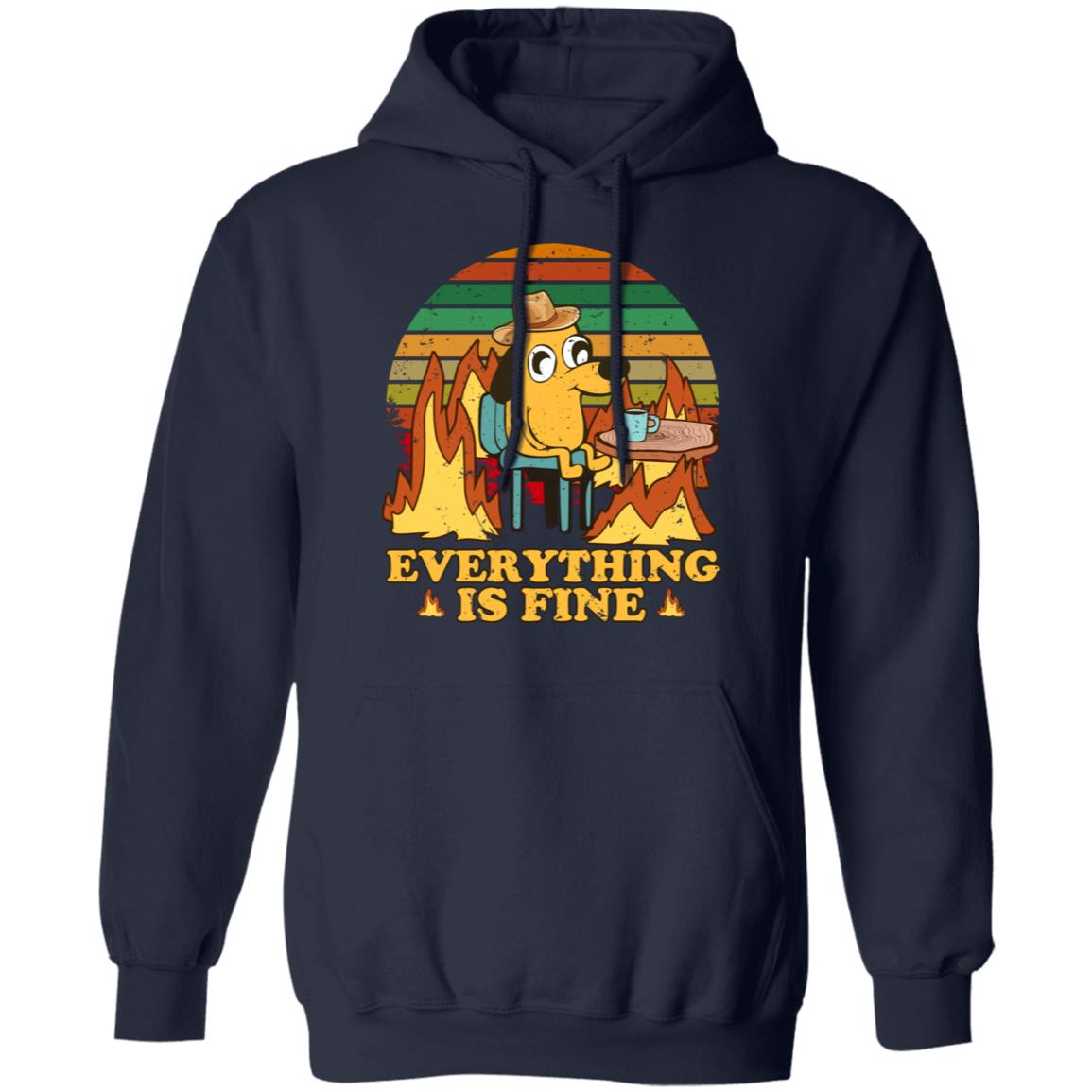 Everything Is Fine Dog Internet Meme Burning San Francisco Shirt, Hoodie, Tank