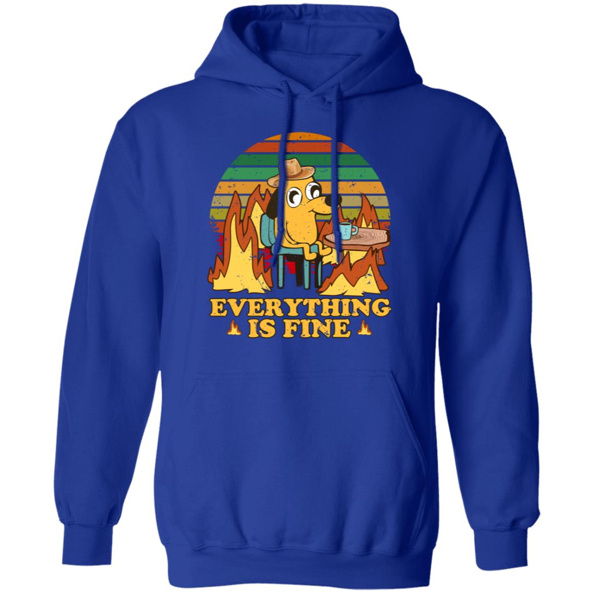 Everything Is Fine Dog Internet Meme Burning San Francisco Shirt, Hoodie, Tank