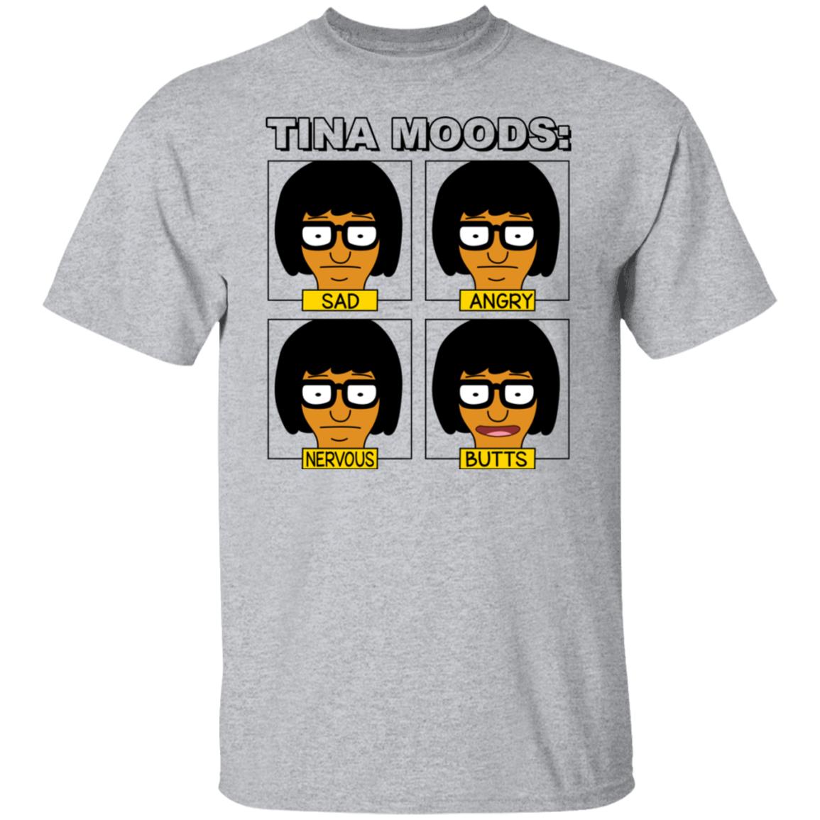 Tina Moods Sad Angry Nervous Butts Bob’s Burgers Shirt, Hoodie, Tank