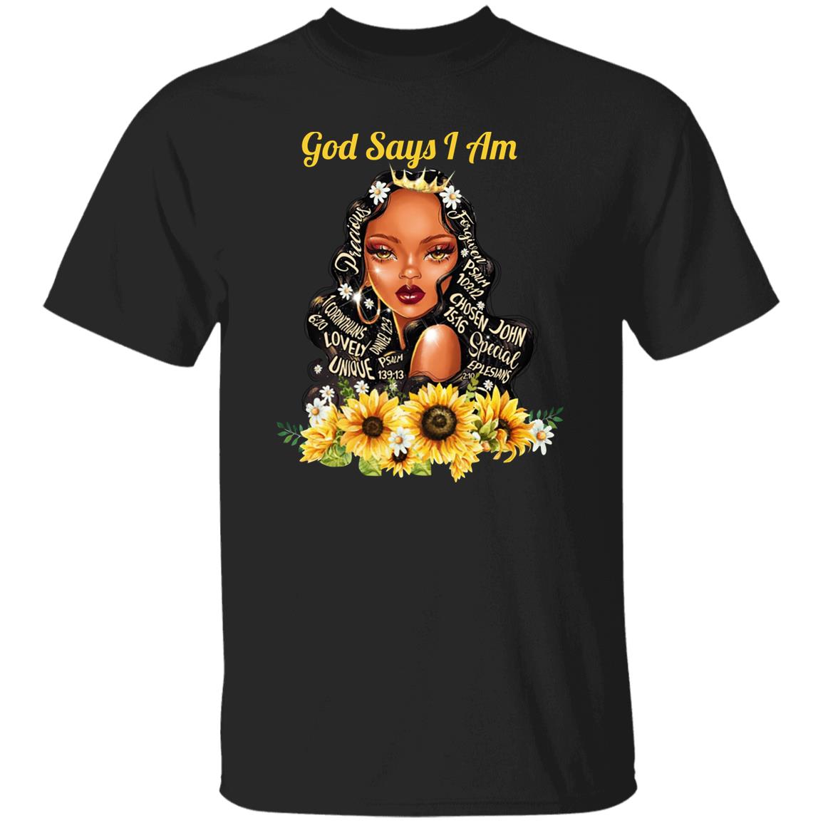 God Say I Am Black Girls Black Women Shirt, Hoodie, Tank