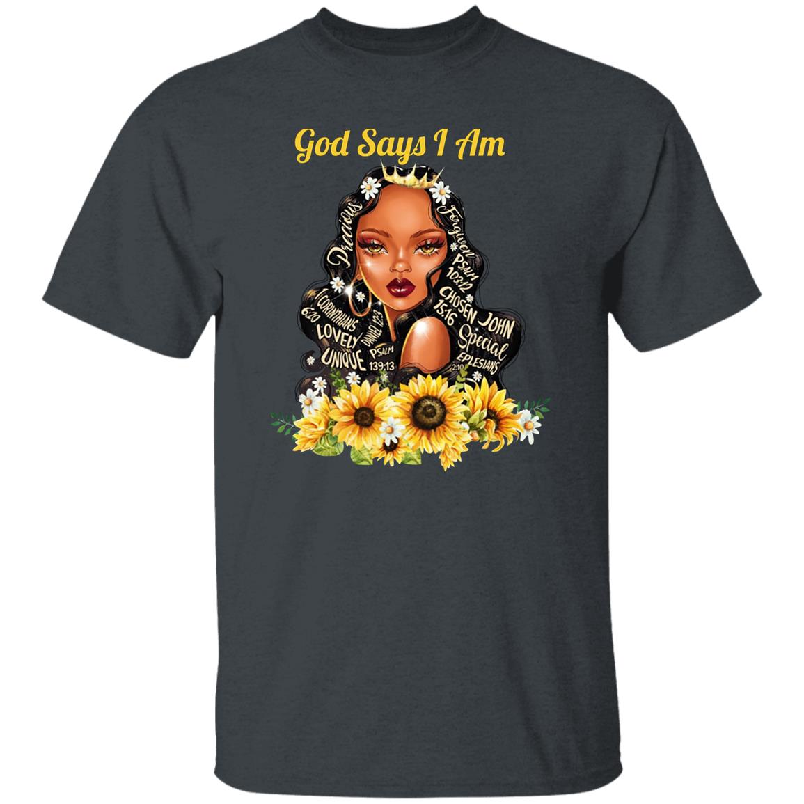 God Say I Am Black Girls Black Women Shirt, Hoodie, Tank