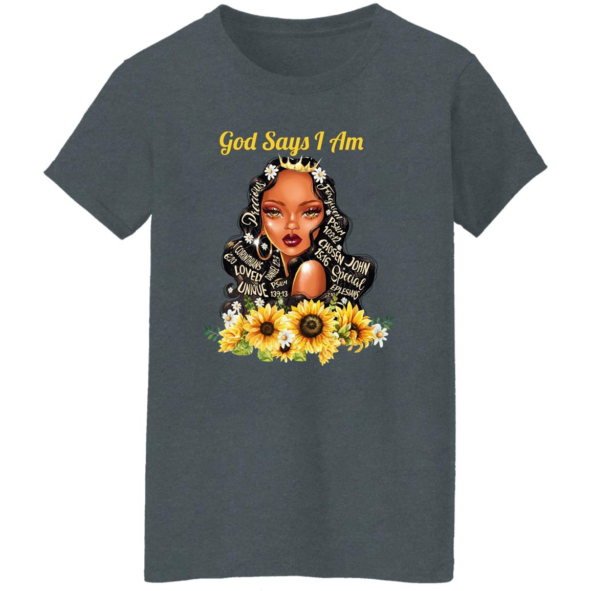 God Say I Am Black Girls Black Women Shirt, Hoodie, Tank