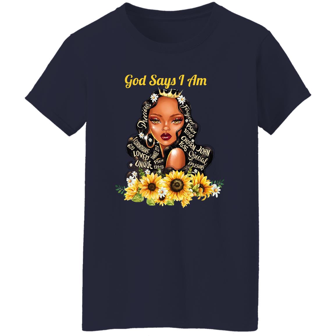 God Say I Am Black Girls Black Women Shirt, Hoodie, Tank