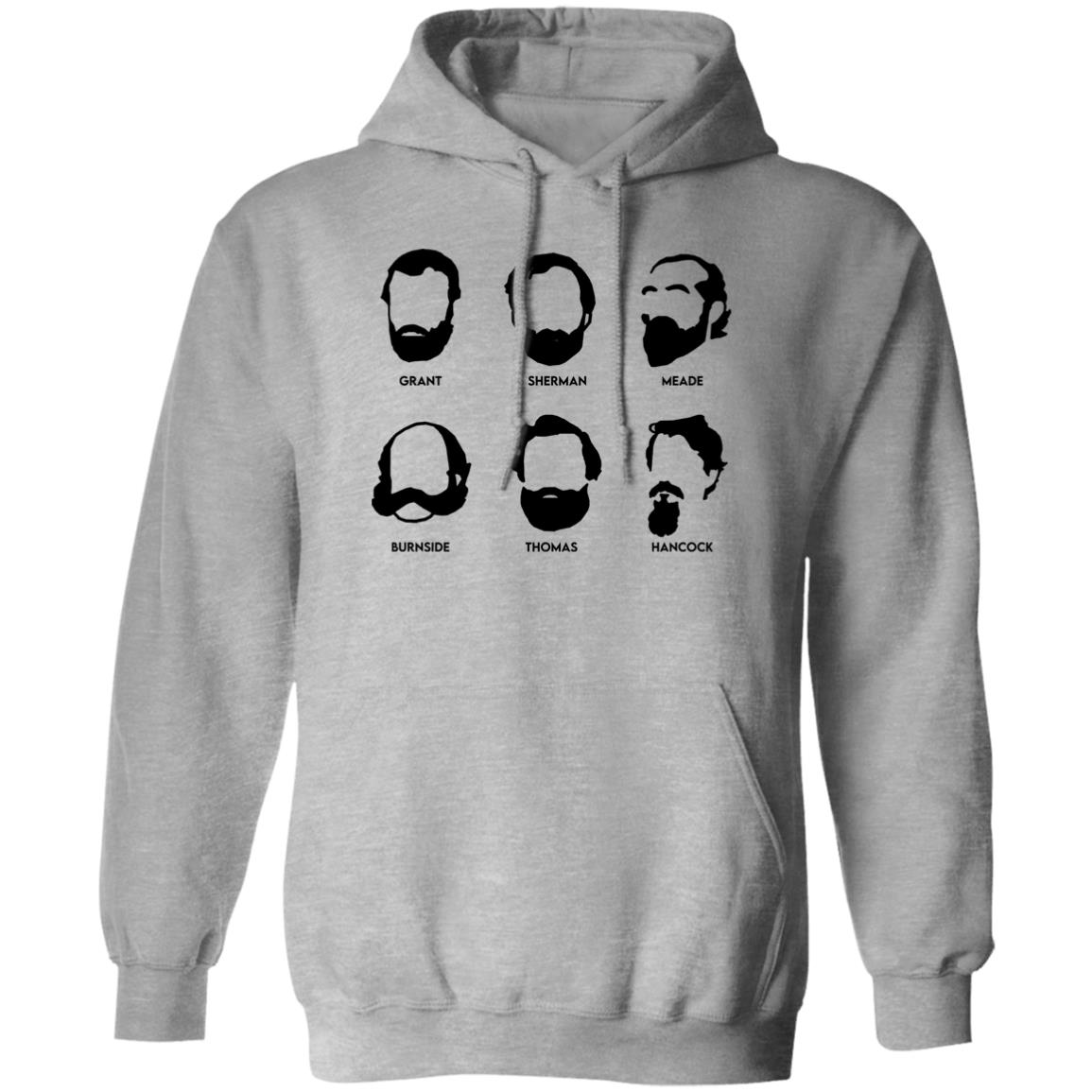 Beards And Generals Union Grant Sherman Meade Burnside Thomas Hancock Shirt, Hoodie, Tank