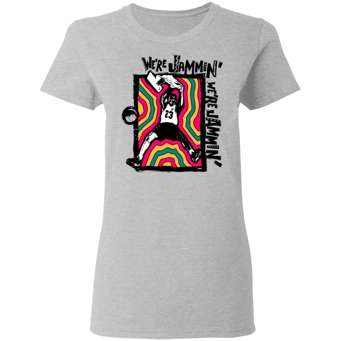 We’re Jammin’ Bob Marley Michael Jordan 23 Shirt, Hoodie, Tank