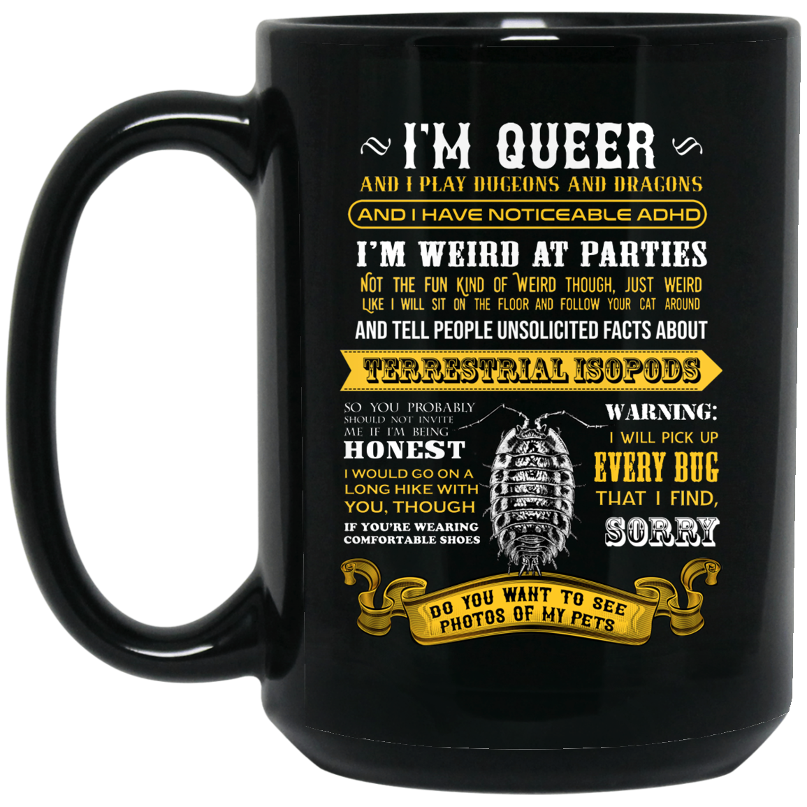 I’m Queer And I Play Dungeons And Dragons Have Noticeable Adhd Mug