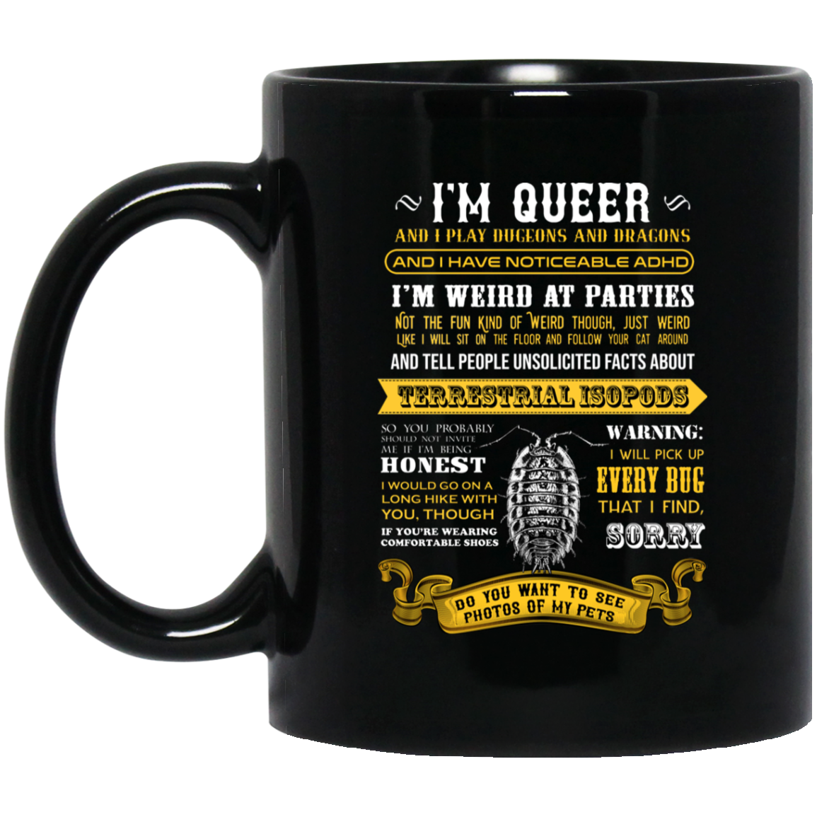 I’m Queer And I Play Dungeons And Dragons Have Noticeable Adhd Mug