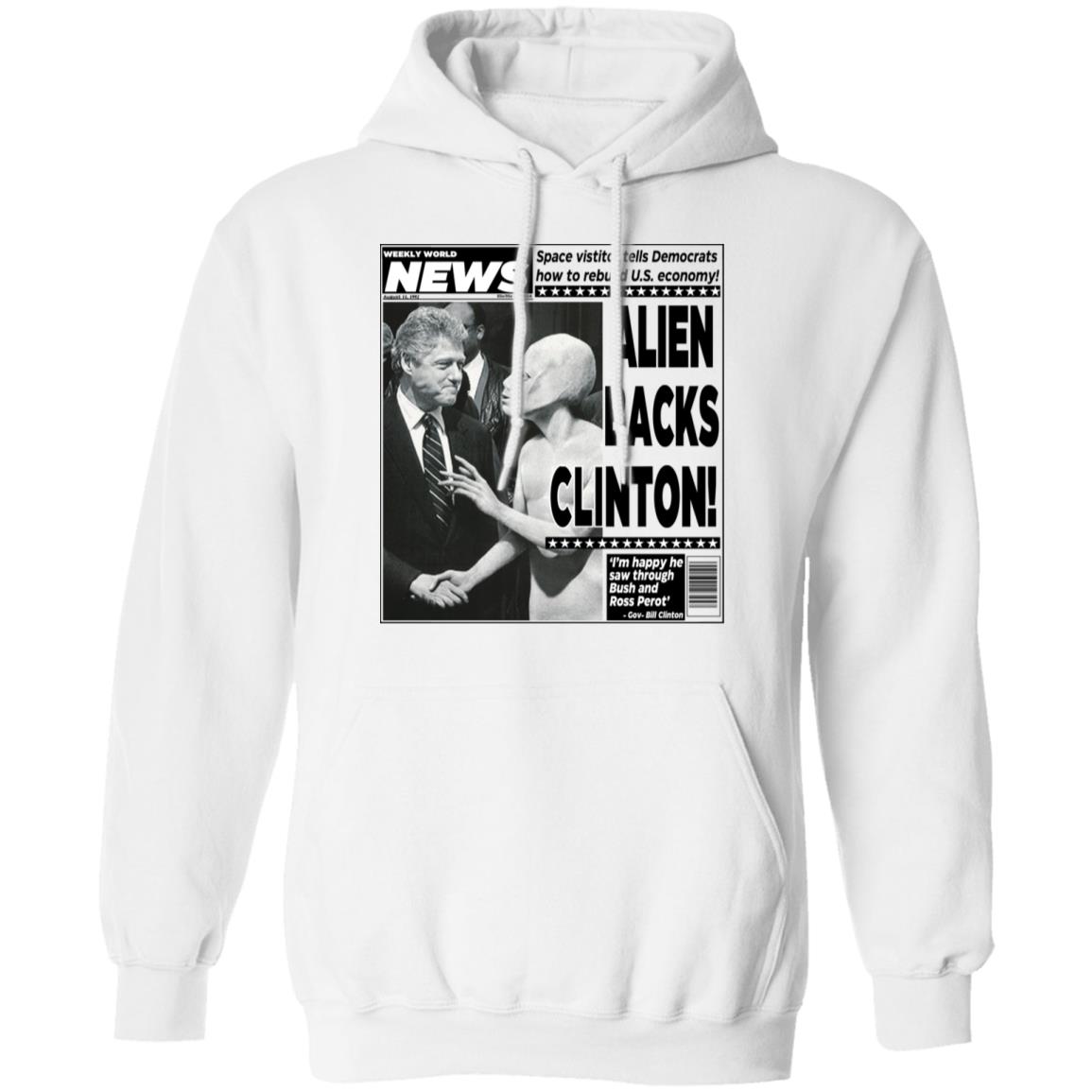 Vintage World News Alien Backs Clinton Shirt, Hoodie, Tank