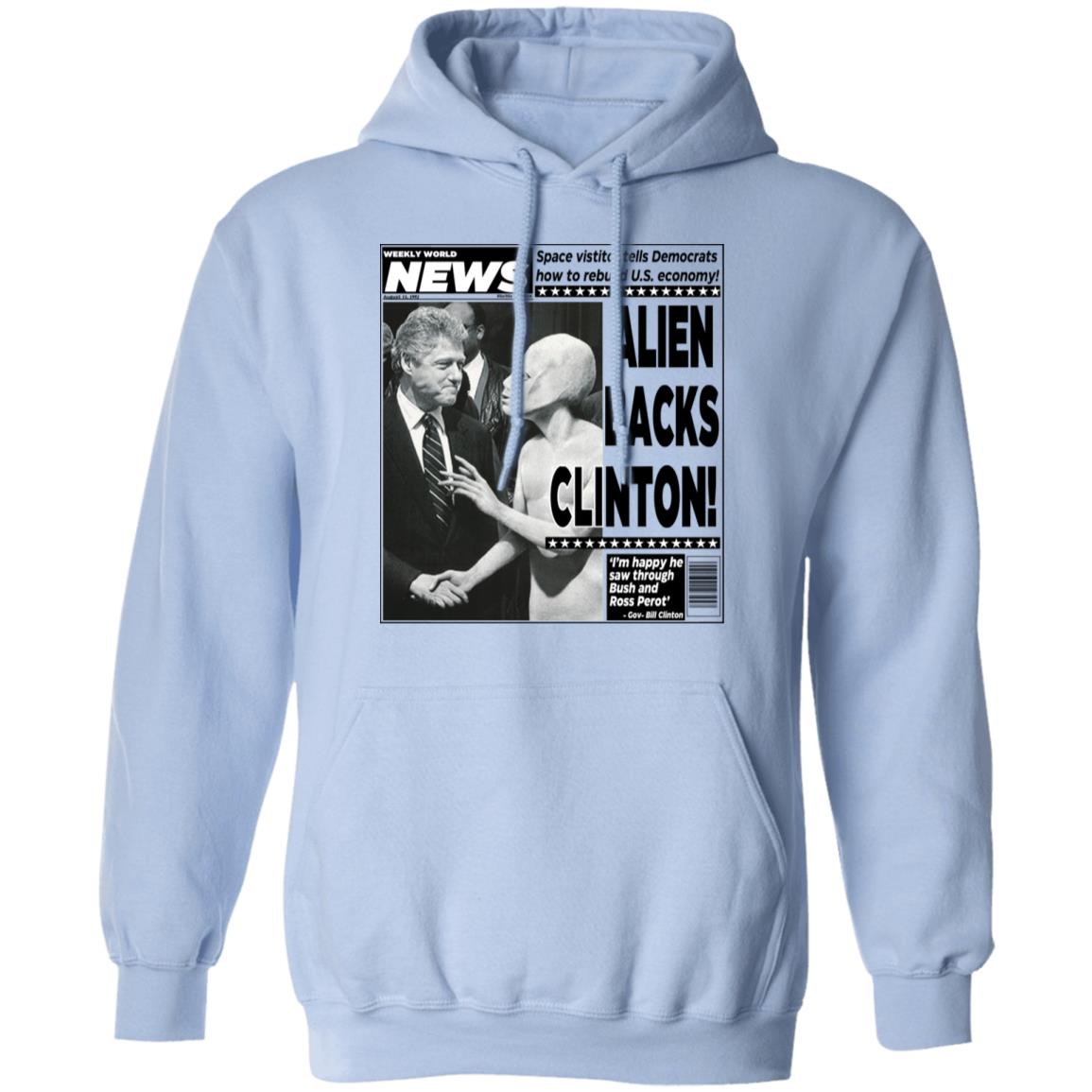 Vintage World News Alien Backs Clinton Shirt, Hoodie, Tank
