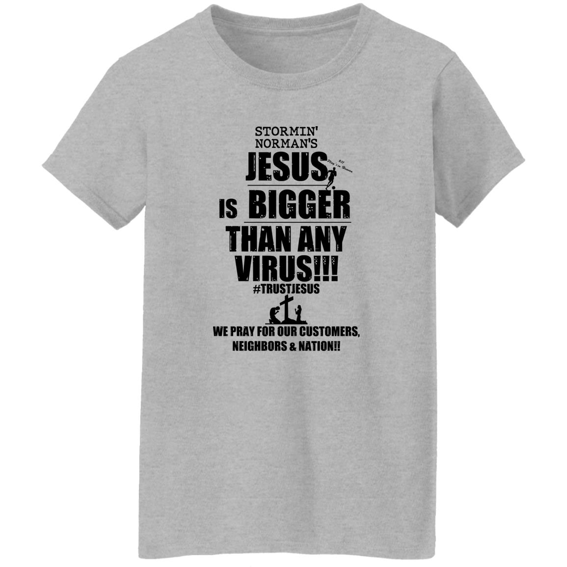 Stormin’ Norman’s Jesus Is Bigger Than Any Virus Shirt, Hoodie, Tank