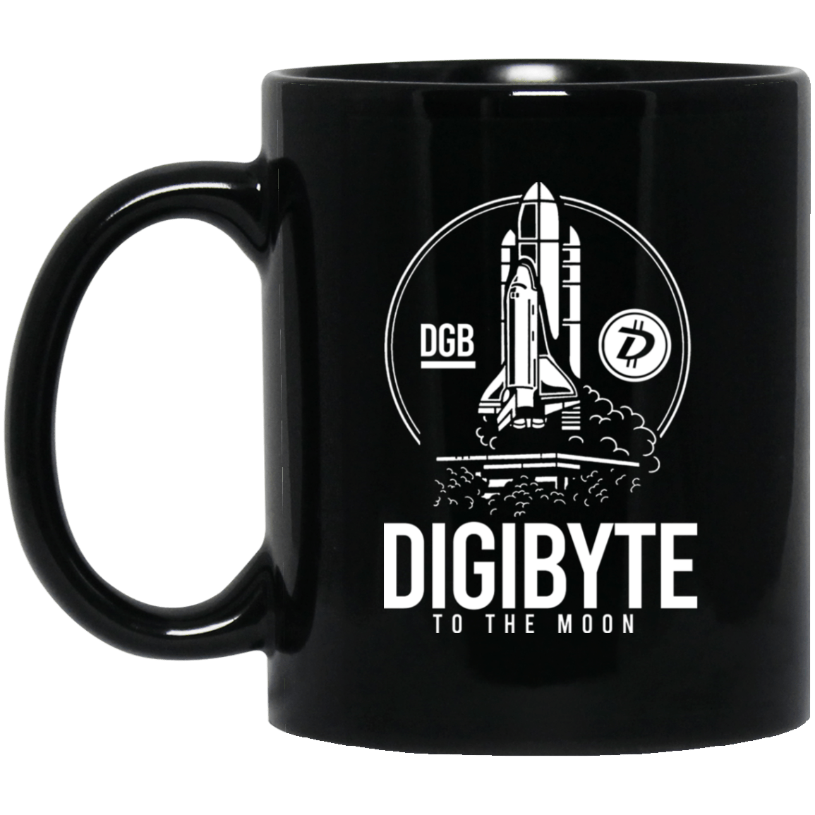Digibyte To The Moon BTC DGB Bitcoin Crypto Mug