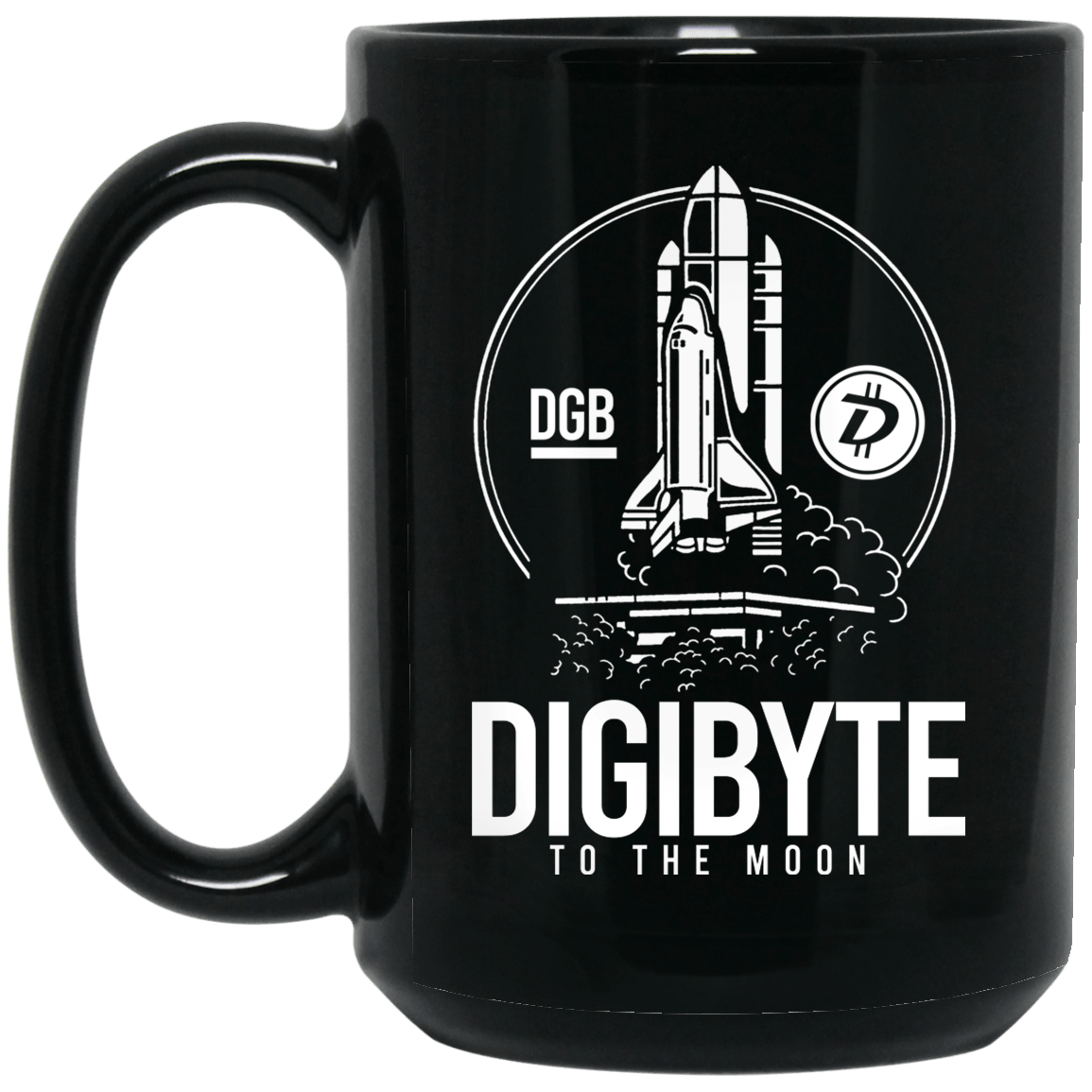 Digibyte To The Moon BTC DGB Bitcoin Crypto Mug
