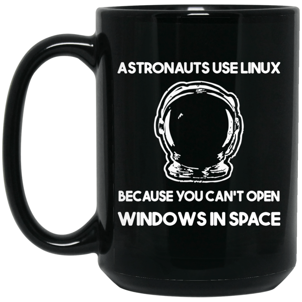 Astronauts Use Linux Because You Can’t Open Windows In Space Mug