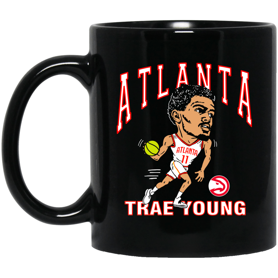 Atlanta Trae Young Hawks Caricature Mug