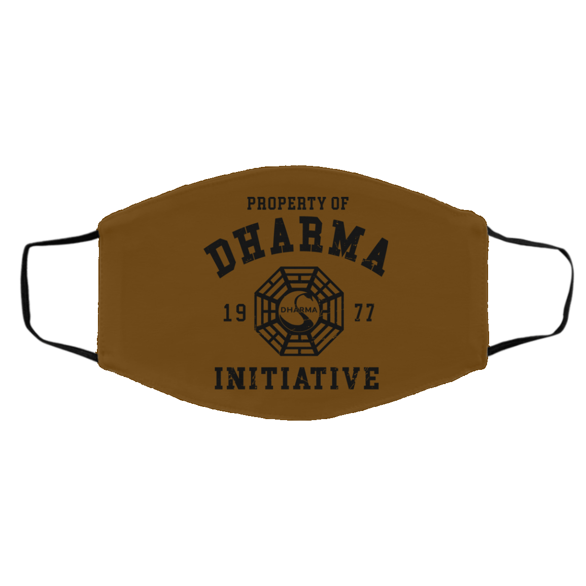 Property Of Dharma 1977 Initiative Face Mask
