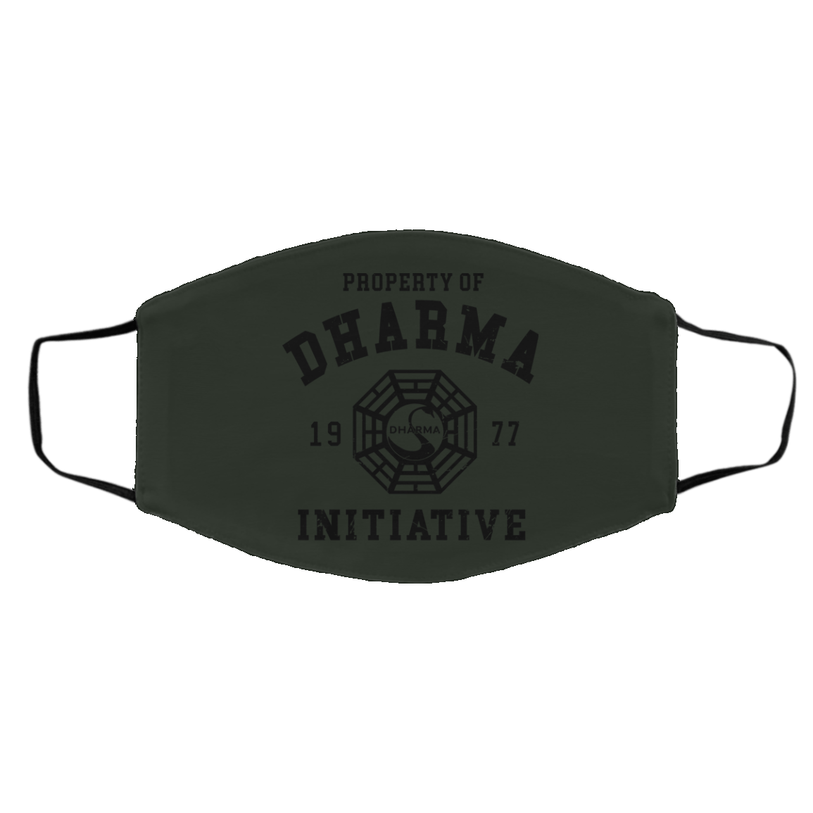 Property Of Dharma 1977 Initiative Face Mask