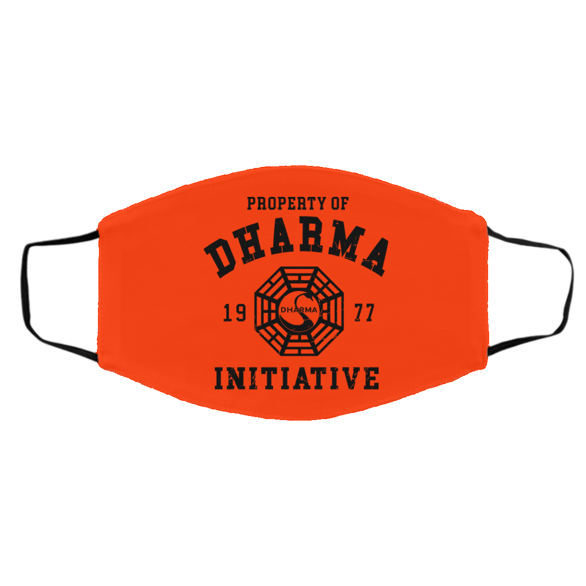 Property Of Dharma 1977 Initiative Face Mask