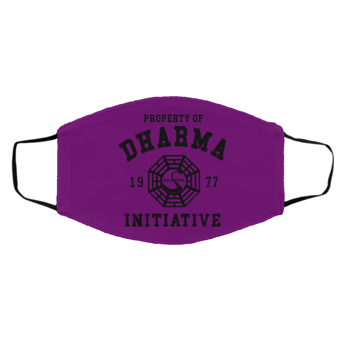 Property Of Dharma 1977 Initiative Face Mask