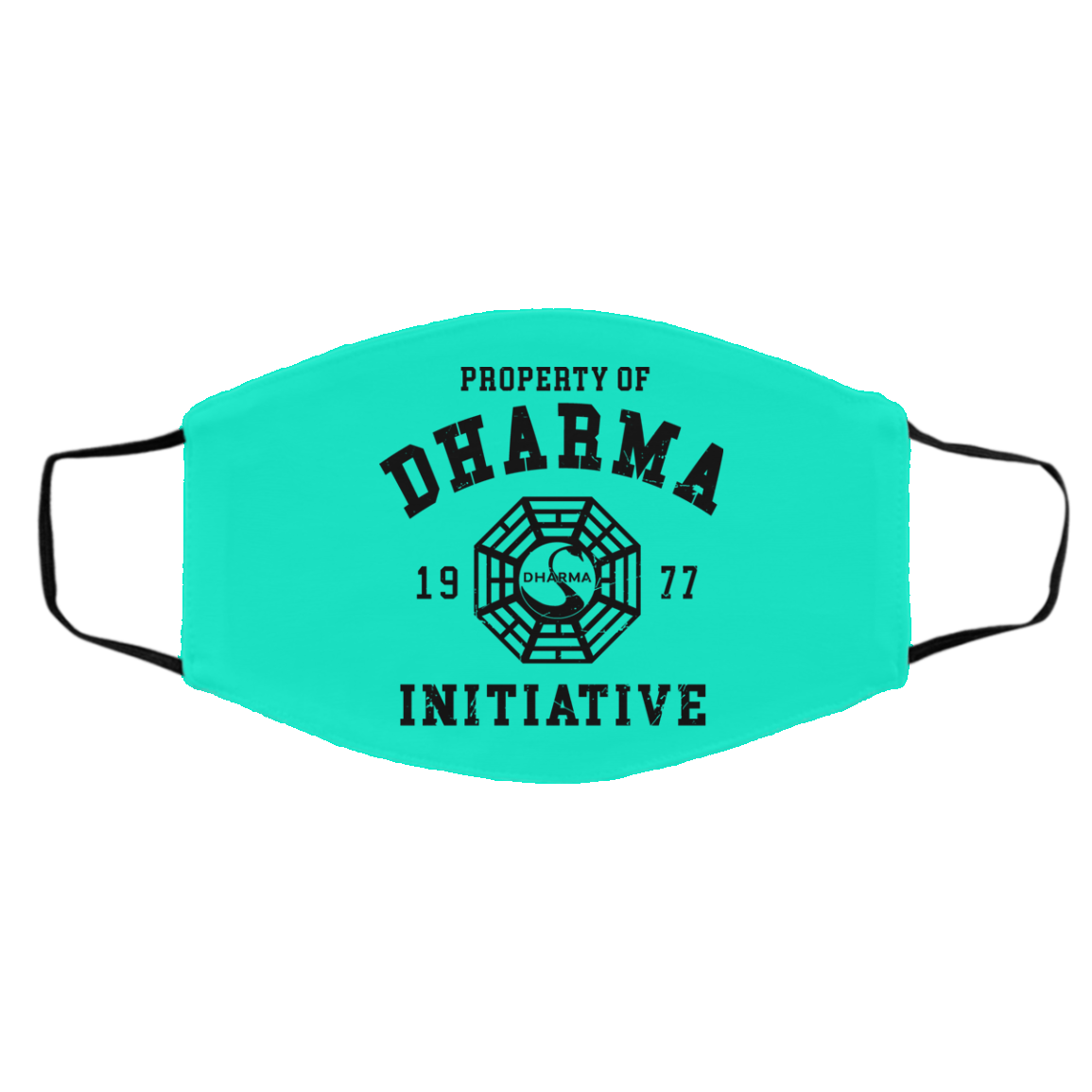 Property Of Dharma 1977 Initiative Face Mask