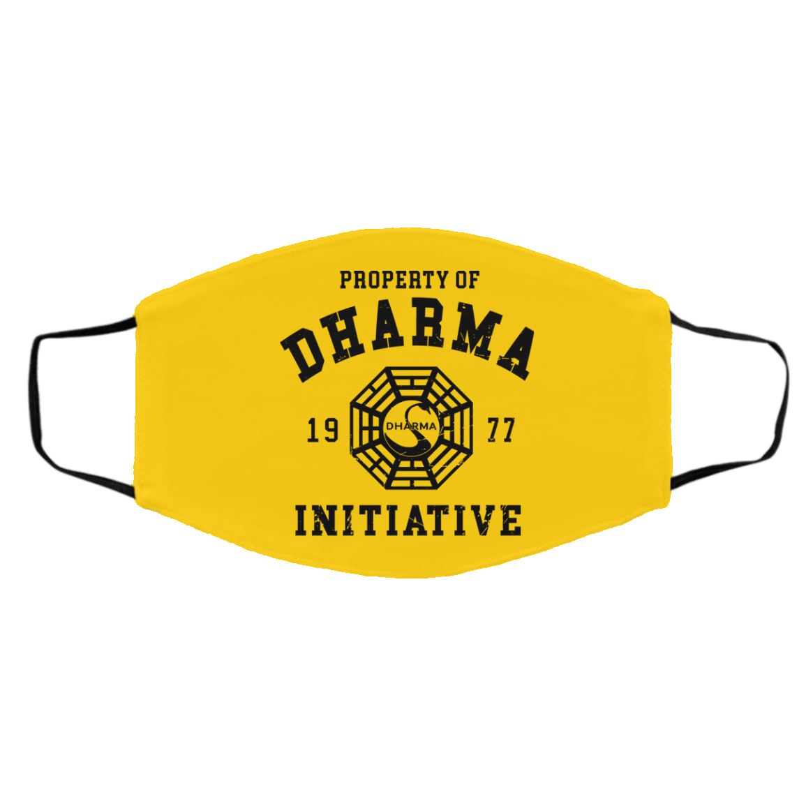 Property Of Dharma 1977 Initiative Face Mask