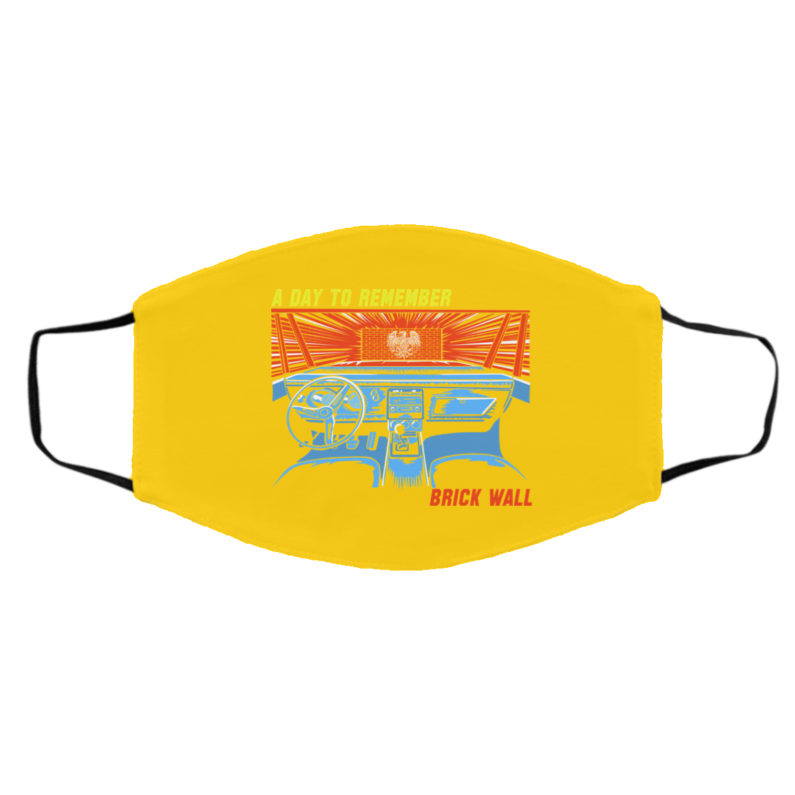 A Day To Remember Brick Wall Face Mask