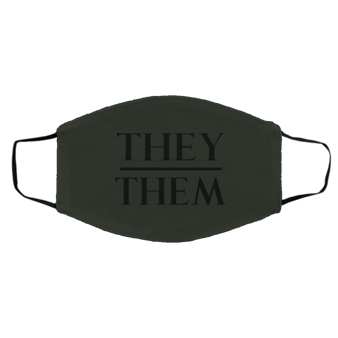 They Them Pronouns Face Mask