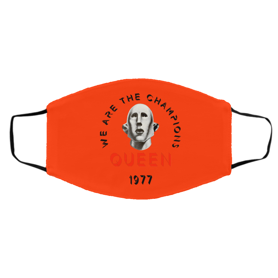 Queen We Are The Champions Queen 1977 Face Mask