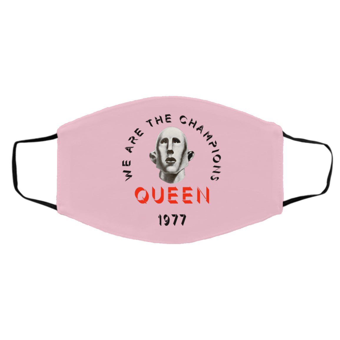 Queen We Are The Champions Queen 1977 Face Mask