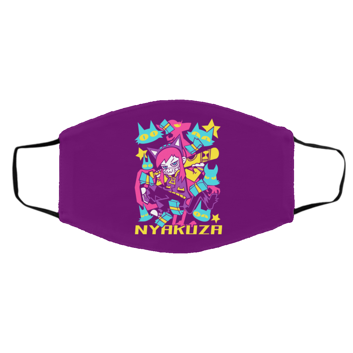 A Hat in Time Nyakuza Metro Long Face Mask
